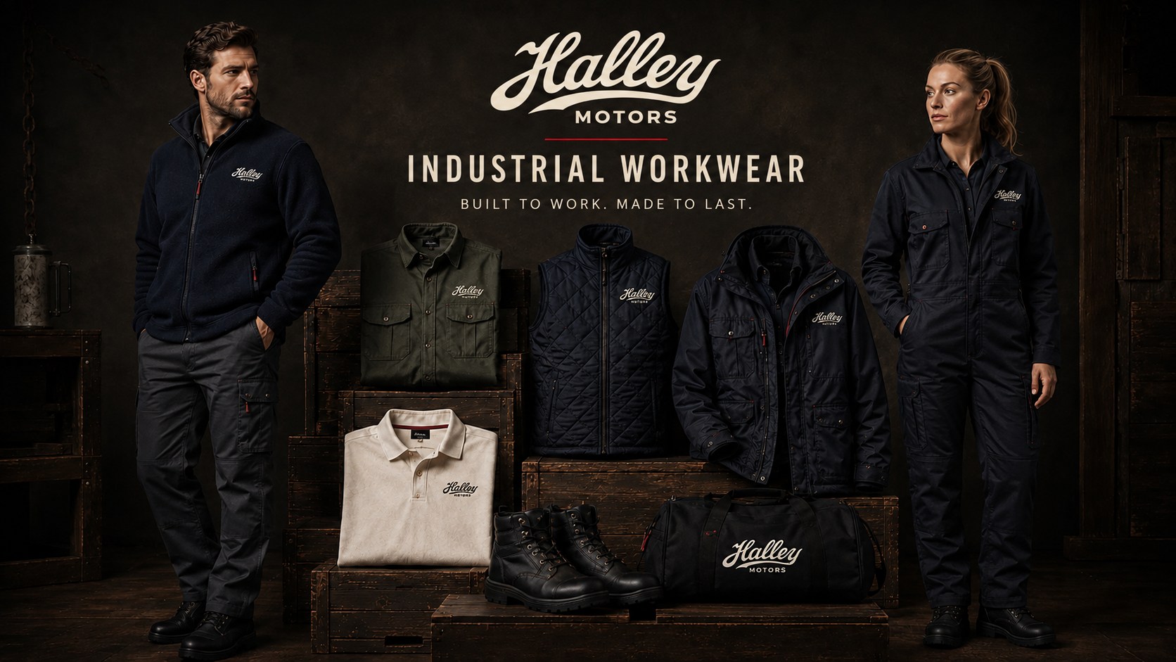 Halley industrial workwear collection for engineering and industrial environments