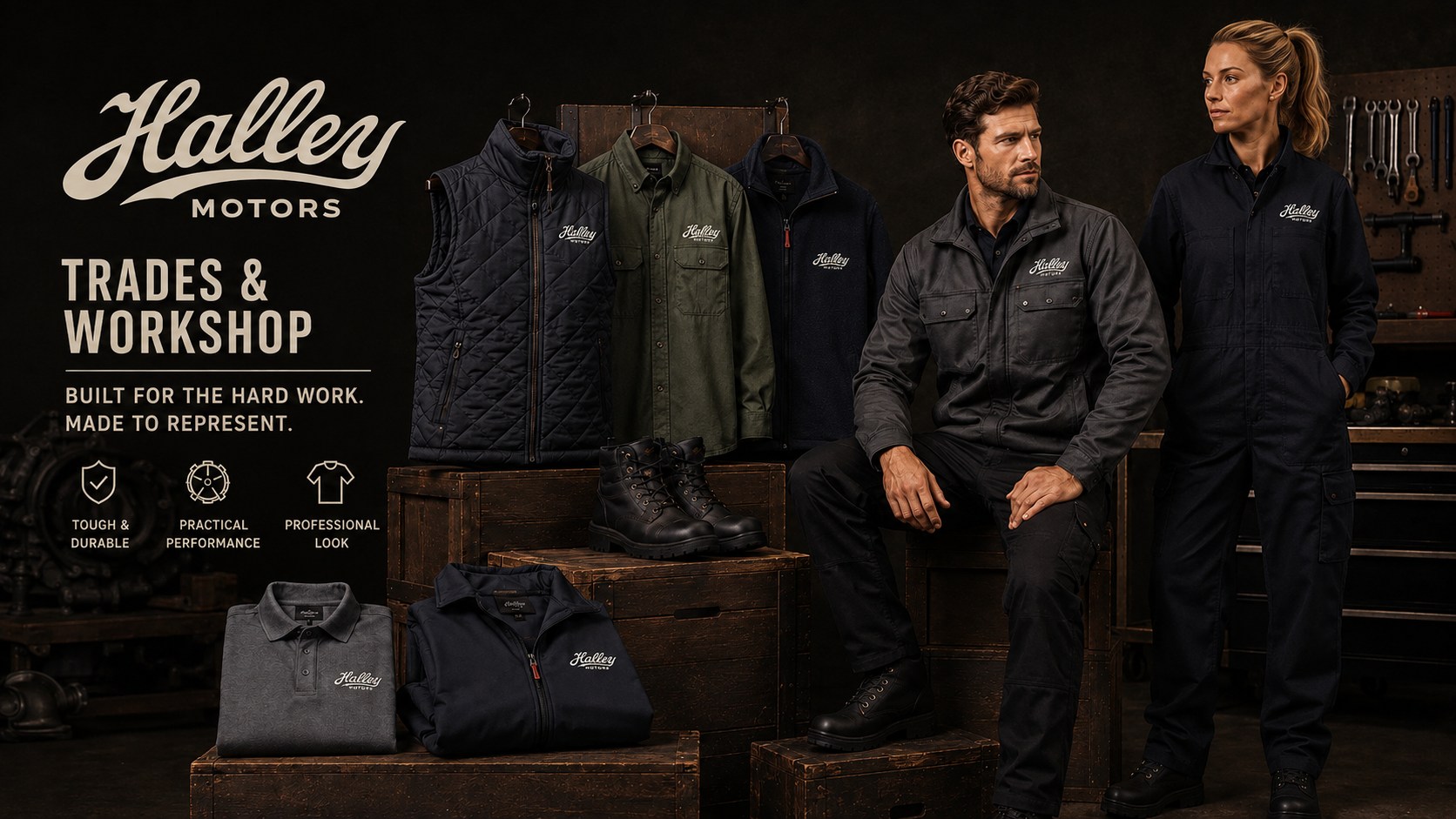 Halley trades and workshop workwear collection