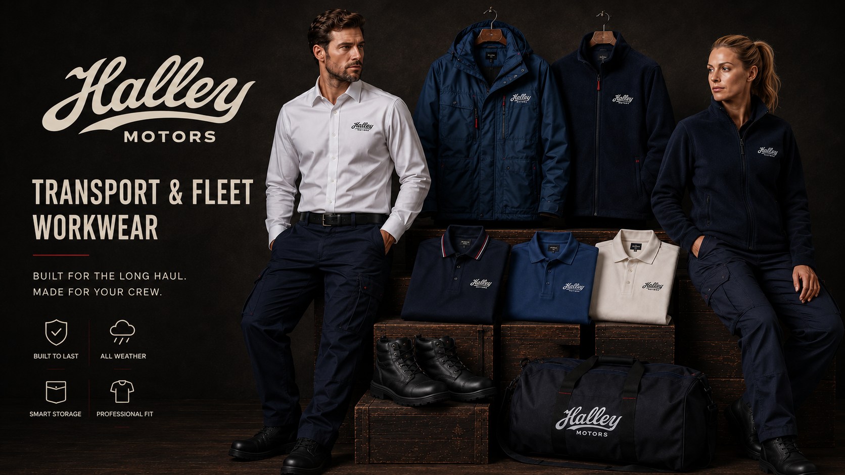 Halley transport and fleet workwear collection